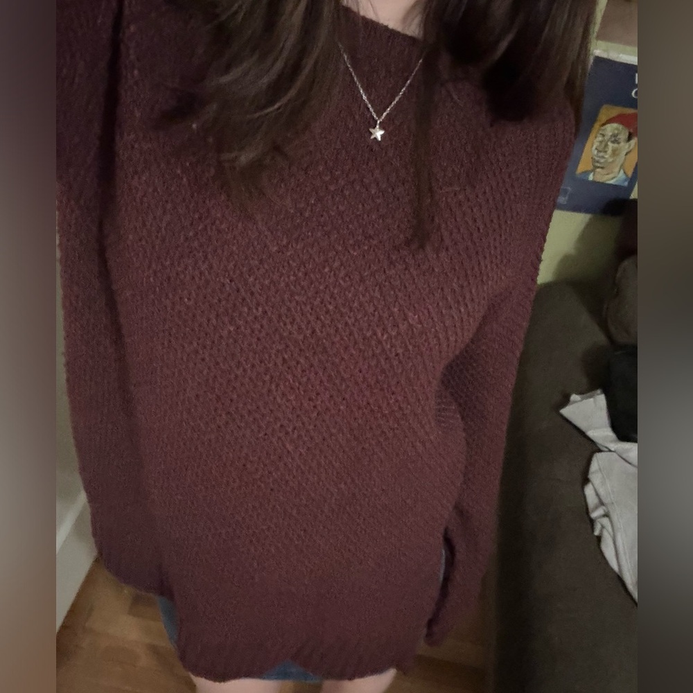 Burgundy sweater